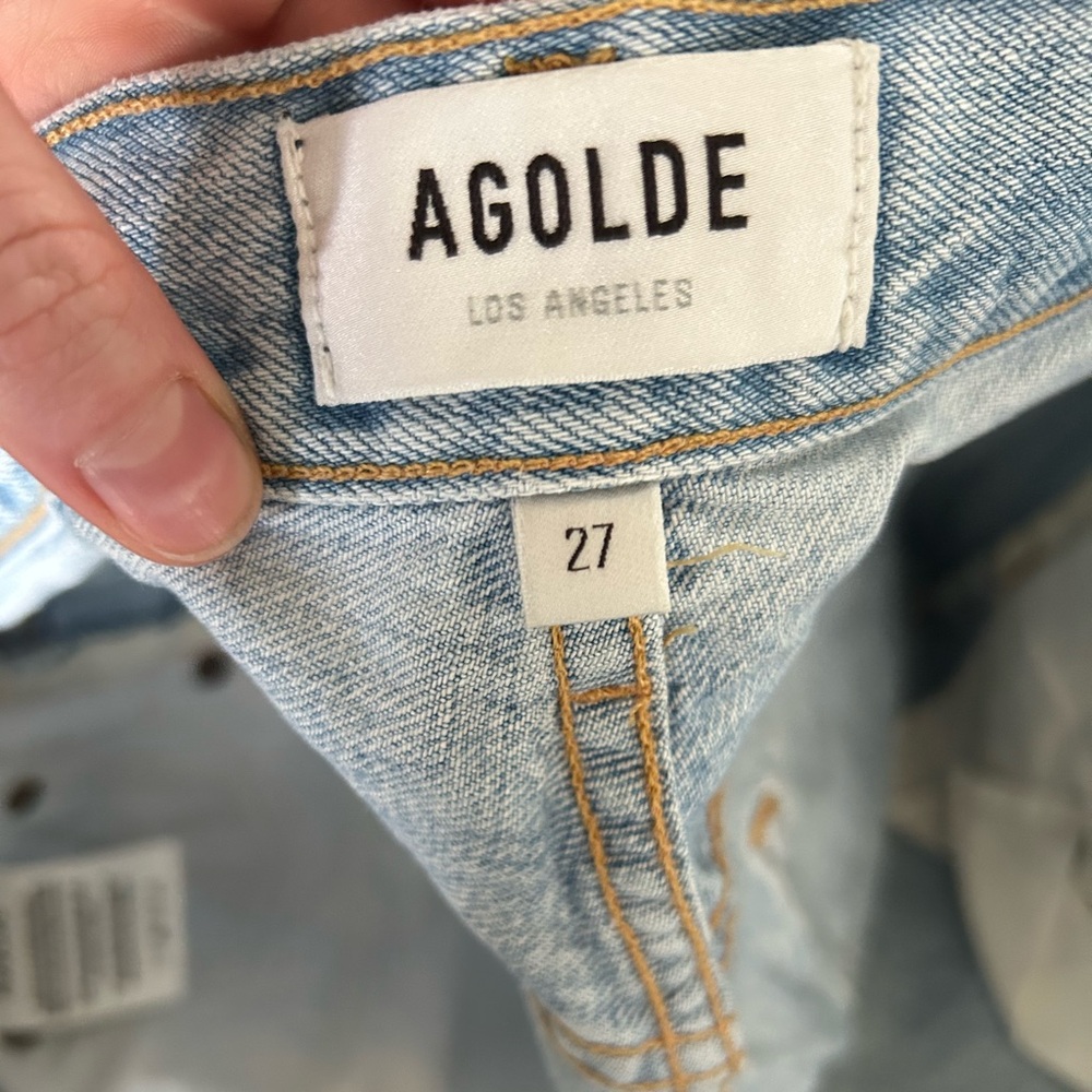 Agolde high rise Light Blue Denim Jeans